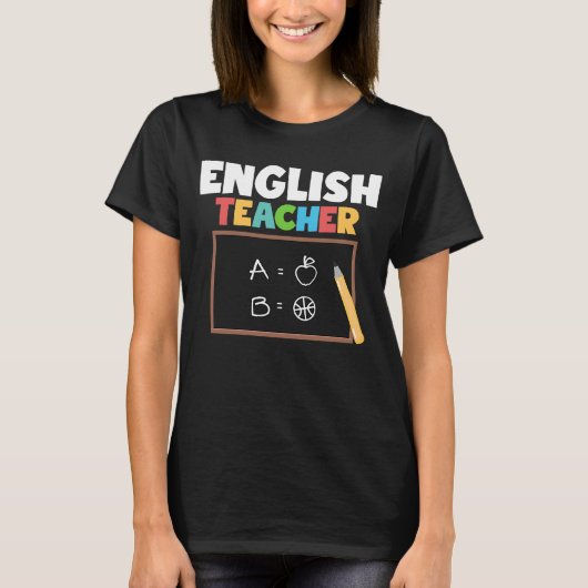 Engels docent onderwijzer t-shirt (Voorkant)