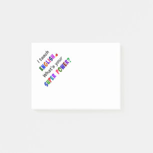 Engels docent post-it® notes
