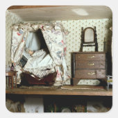 Engels Doll's House Vierkante Sticker (Voorkant)