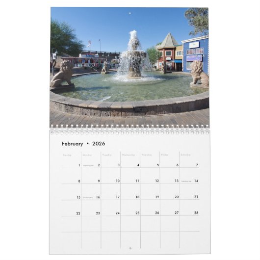 Engels dorp Lake Havasu Kalender (Feb 2026)