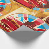 Engels Double Decker Bus Cadeaupapier