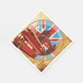 Engels Double Decker Bus Servet (Hoek)