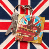 Engels Double Decker Bus Sleutelhanger