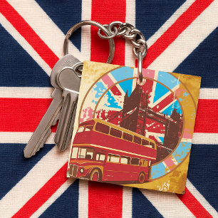 Engels Double Decker Bus Sleutelhanger