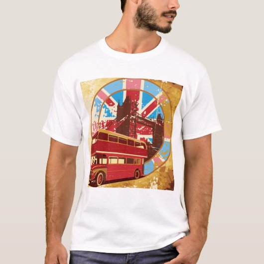 Engels Double Decker Bus T-shirt (Voorkant)