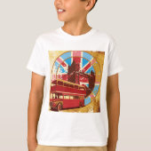 Engels Double Decker Bus T-shirt (Voorkant)