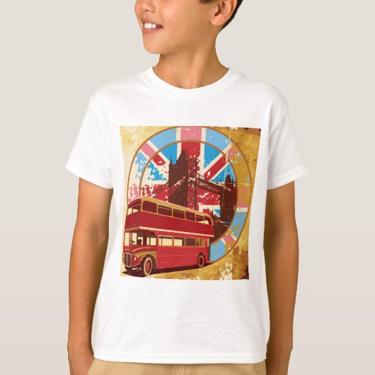 Engels Double Decker Bus T-shirt (Voorkant)