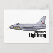 Engels Electric Lightning Briefkaart (Voorkant)
