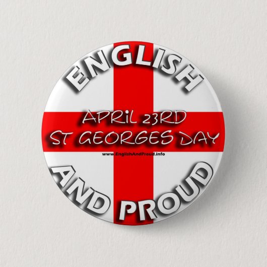 Engels en proud - badge ronde button 5,7 cm (Voorkant)