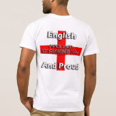 Engels en proud - St Georges day 23 april T-shirt (Achterkant)