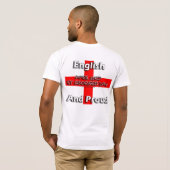 Engels en proud - St Georges day 23 april T-shirt (Achterkant volledig)