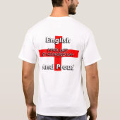 Engels en proud - St Georges day 23 april T-shirt (Achterkant)