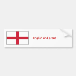Engels en trots bumpersticker