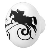 Engels Equestrian Flourish Keramische Knop (Rechts)