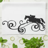 Engels Equestrian Flourish Theedoek (Gevouwen)