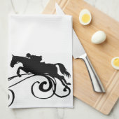 Engels Equestrian Flourish Theedoek (Quarter Fold)