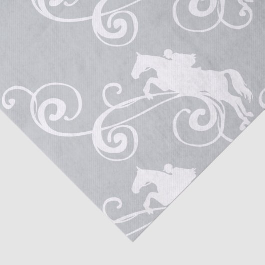 Engels Equestrian Flourish Tissuepapier (Detail)