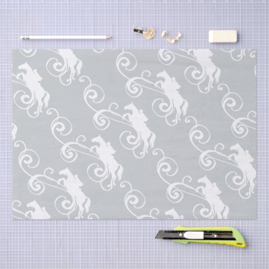 Engels Equestrian Flourish Tissuepapier (Craft)