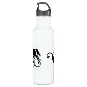 Engels Equestrian Flourish Waterfles (Achterkant)