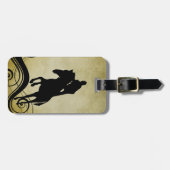 Engels Equestrian  Style Horse Jumping Bagagelabel (Voorkant horizontaal)