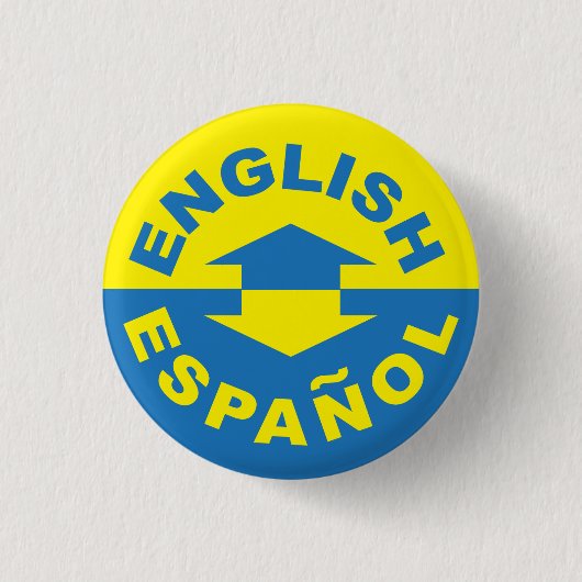 Engels Español - ik spreek Spaans Ronde Button 3,2 Cm (Voorkant)