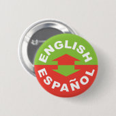 Engels Español - ik spreek Spaans Ronde Button 5,7 Cm (Voorkant /achterkant)