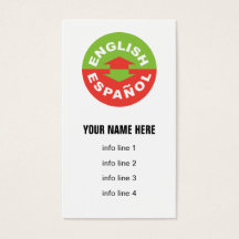 Engels Español tweetalig symbool