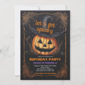 Engels feestje verjaardag Halloween Kaart (Voorkant)