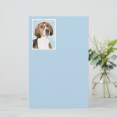 Engels filtreerschilderij - Kute Original Dog Art Briefpapier (Staand voorkant)