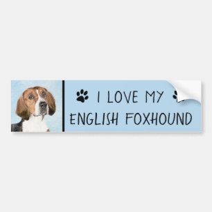 Engels filtreerschilderij - Kute Original Dog Art Bumpersticker