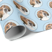 Engels filtreerschilderij - Kute Original Dog Art Cadeaupapier (Rol Hoek)