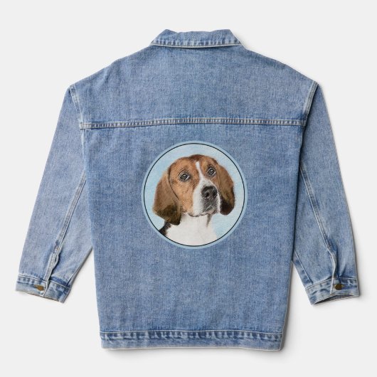 Engels filtreerschilderij - Kute Original Dog Art Denim Jacket (Achterkant)