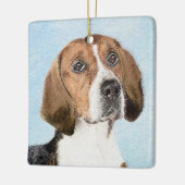 Engels filtreerschilderij - Kute Original Dog Art Keramisch Ornament (Links)