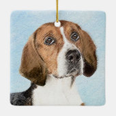 Engels filtreerschilderij - Kute Original Dog Art Keramisch Ornament (Achterkant)