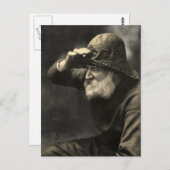 Engels Fisherman Nautical Antiek Beard Briefkaart (Voorkant / Achterkant)
