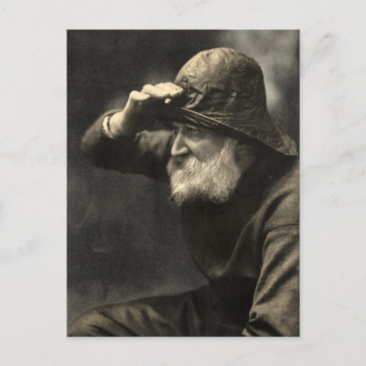 Engels Fisherman Nautical Antiek Beard Briefkaart (Voorkant)
