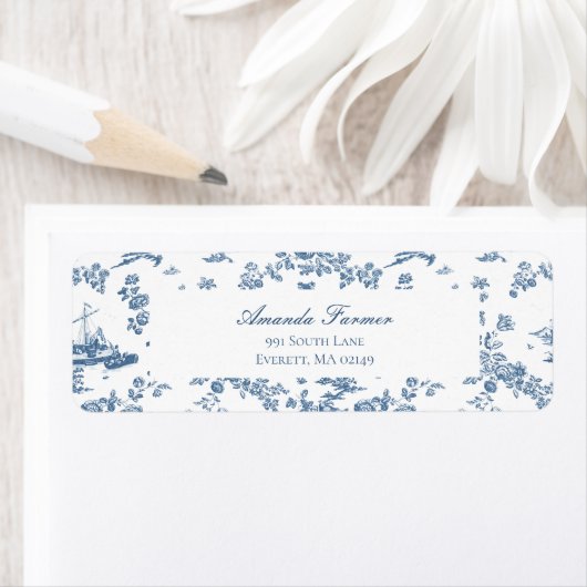 Engels Floral Toile de Jouy-Blue Etiket (Insitu)
