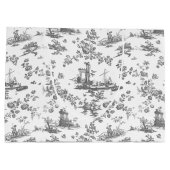  Engels Floral Toile de Jouy-Grey Groot Cadeauzakje (Achterkant)