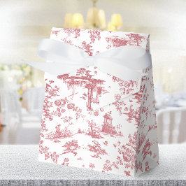  Engels Floral Toile de Jouy-Pink Bedankdoosjes