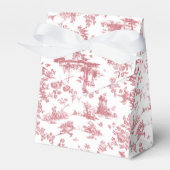  Engels Floral Toile de Jouy-Pink Bedankdoosjes (Voorkant Zijde)