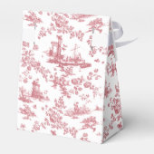  Engels Floral Toile de Jouy-Pink Bedankdoosjes (Achterkant)