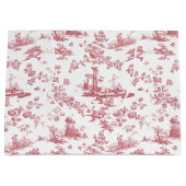  Engels Floral Toile de Jouy-Pink Groot Cadeauzakje (Voorkant)