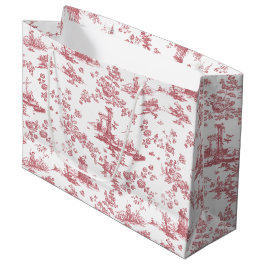  Engels Floral Toile de Jouy-Pink Groot Cadeauzakje
