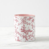  Engels Floral Toile de Jouy-Pink Mok (Midden)