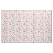  Engels Floral Toile de Jouy-Pink Stof (Fat Quarter)