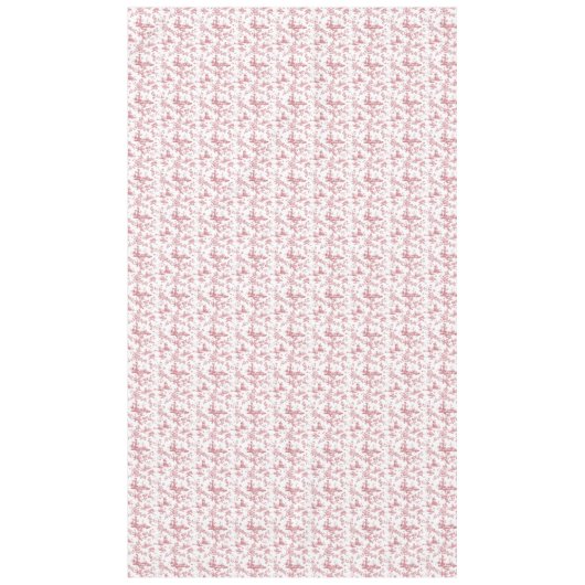  Engels Floral Toile de Jouy-Pink Tafelkleed (Voorkant)