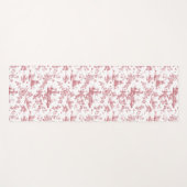  Engels Floral Toile de Jouy-Pink Yogamat (Voorkant (horizontaal))