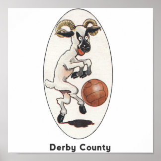 Engels Football Team - Derby County Poster