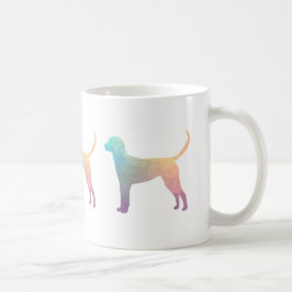 Engels Foxhound Geometric Pattern Silhouette Koffiemok