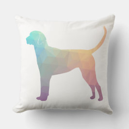 Engels Foxhound Geometric Pattern Silhouette Kussen